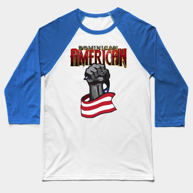 Dominican American Baseball T-Shirt by UnOfficialThreads